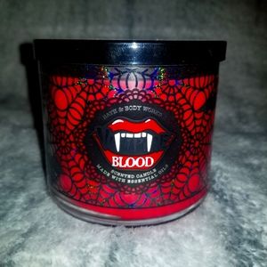 Haunted house with candle